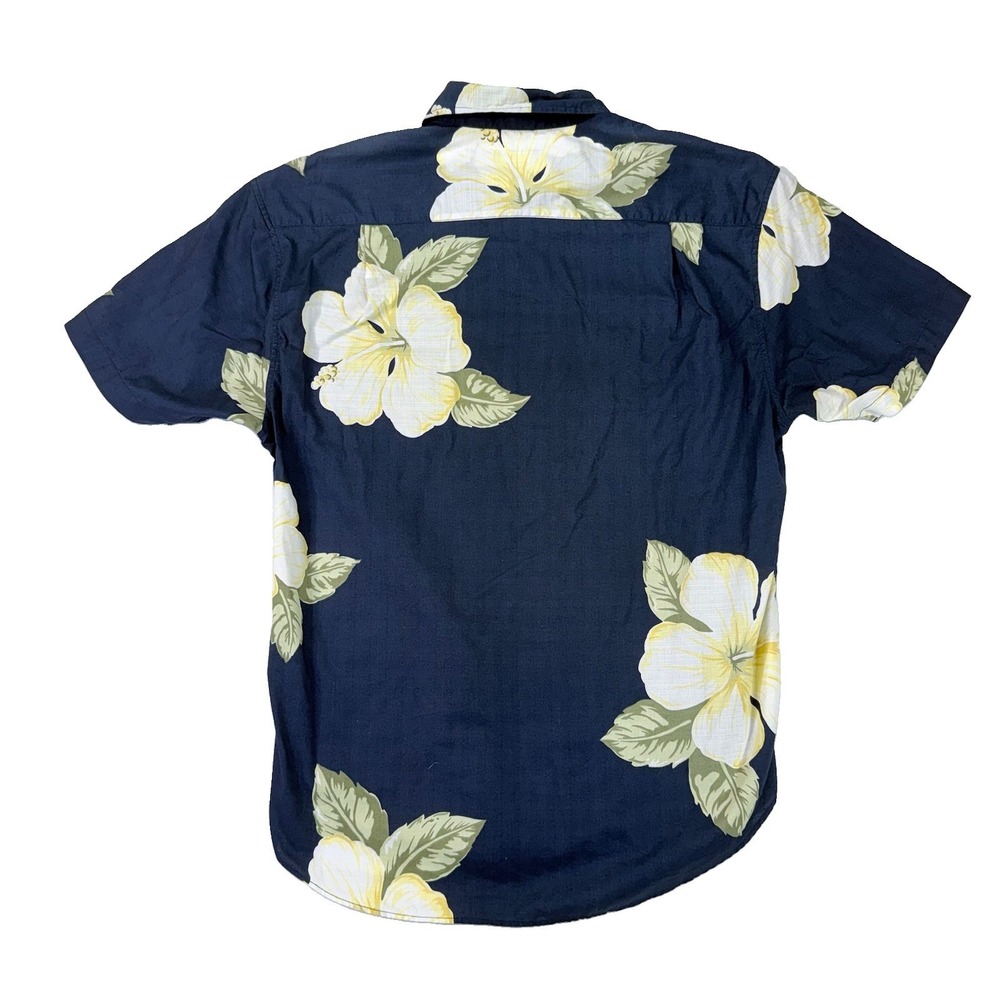 Nautica Shirt Mens Large Hawaiian Tropical Casual Button Up Floral Short Sleeve - Picture 6 of 10